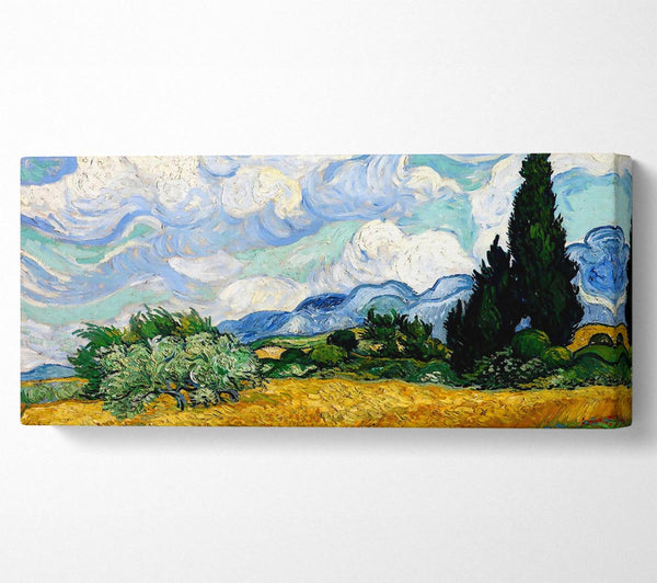 Van Gogh Wheat Field With Cypresses