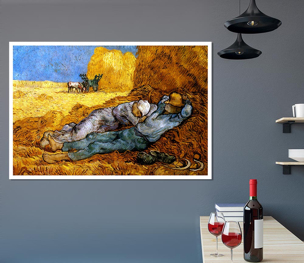 Van Gogh Hay Bail Print Poster Wall Art