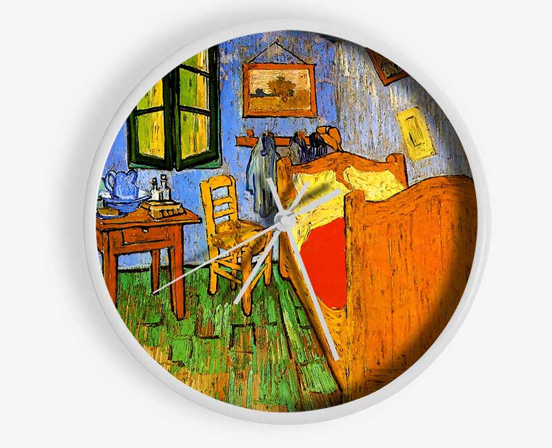 Van Gogh His Bedroom 3 Clock - Wallart-Direct UK