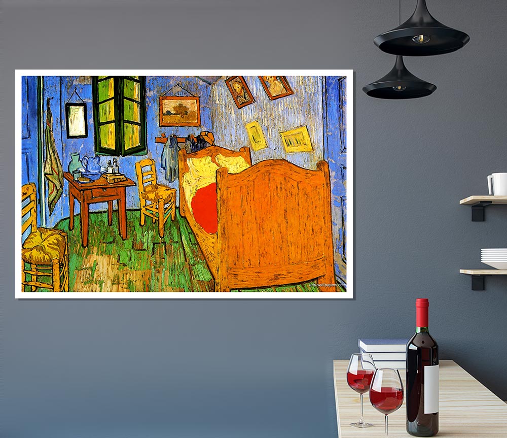 Van Gogh His Bedroom 3 Print Poster Wall Art