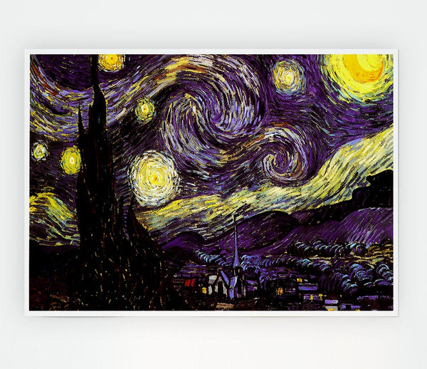 Vincent Van Gogh Starry Night Print Poster Wall Art