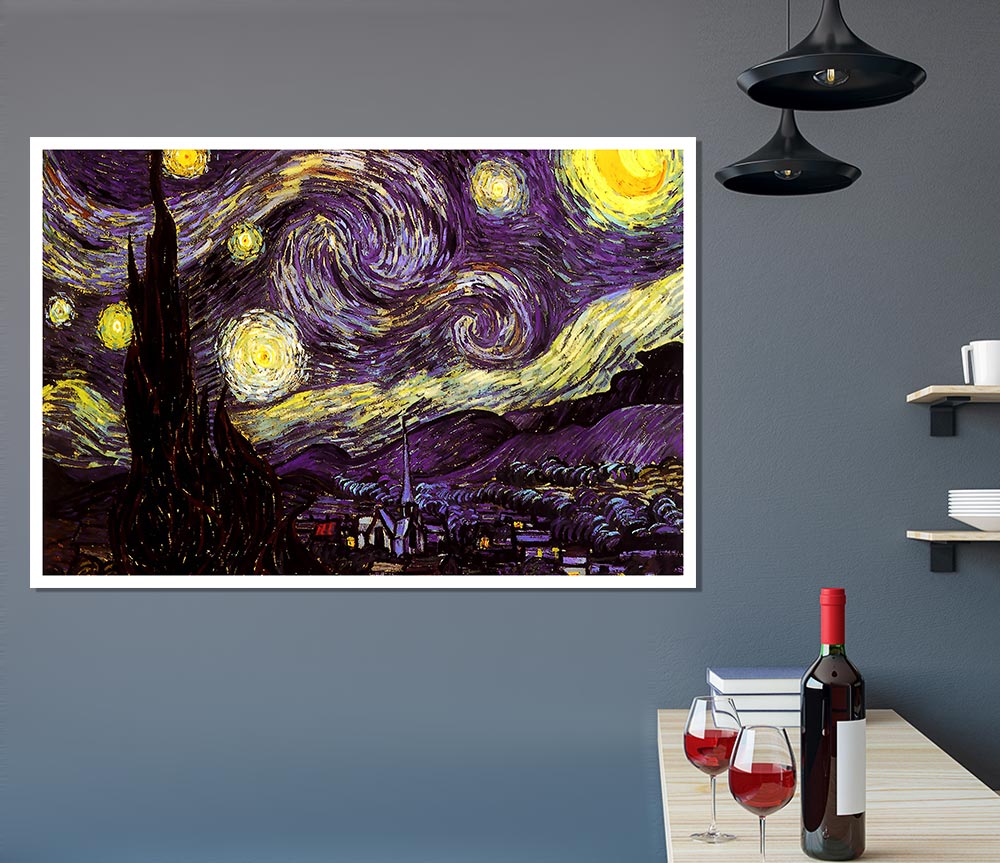 Vincent Van Gogh Starry Night Print Poster Wall Art