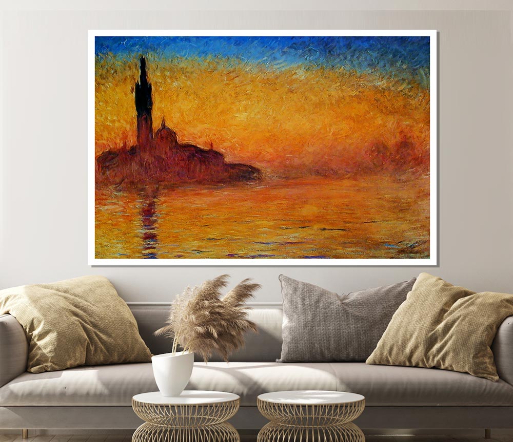 Vincent Van Gogh Twilight In Venice Print Poster Wall Art