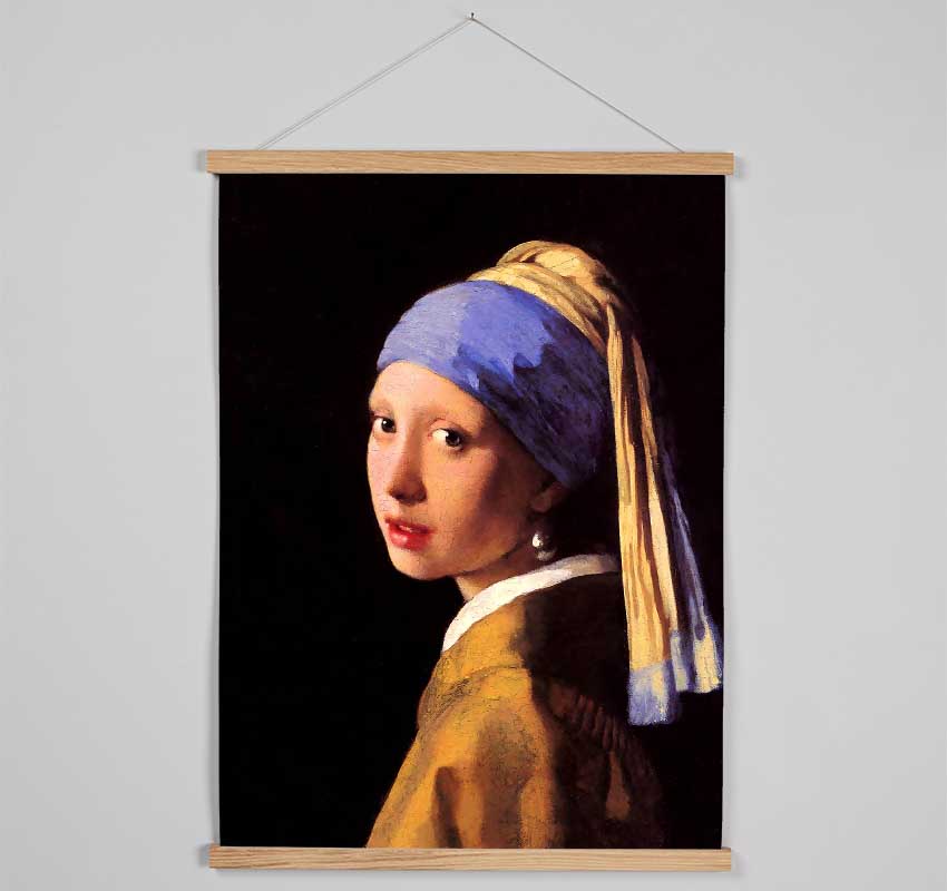 Vermeer The Girl With The Pearl Earring Hanging Poster - Wallart-Direct UK