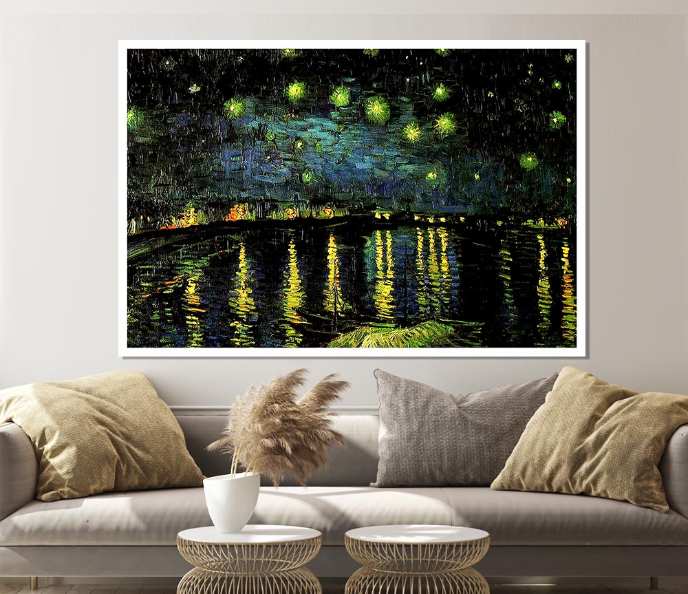 Vincent Van Gogh Starry Night Over Rhone 5 Print Poster Wall Art