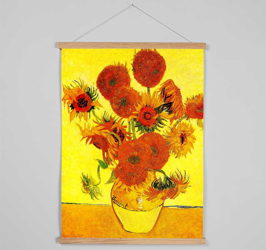 Vincent Van Gogh Sunflowers Hanging Poster - Wallart-Direct UK