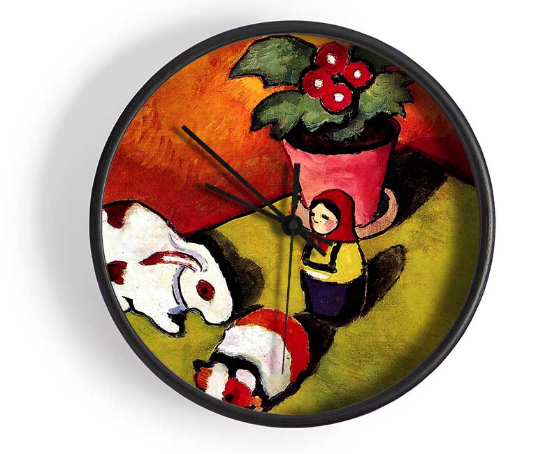 August Macke Walter Chen Toys Clock - Wallart-Direct UK