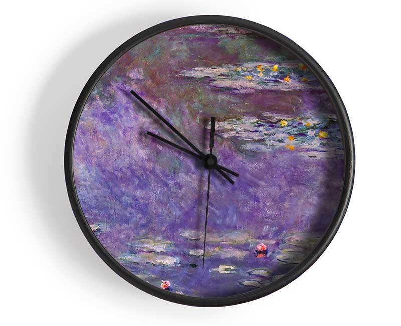 Monet Water Lily Pond 3 Clock - Wallart-Direct UK