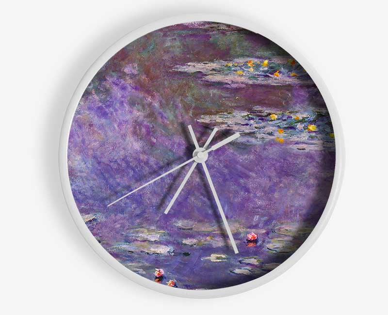 Monet Water Lily Pond 3 Clock - Wallart-Direct UK