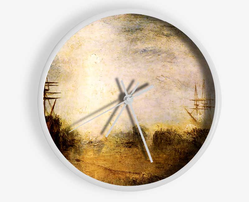 Joseph Mallord Turner Whalers Boiling Blubber Clock - Wallart-Direct UK