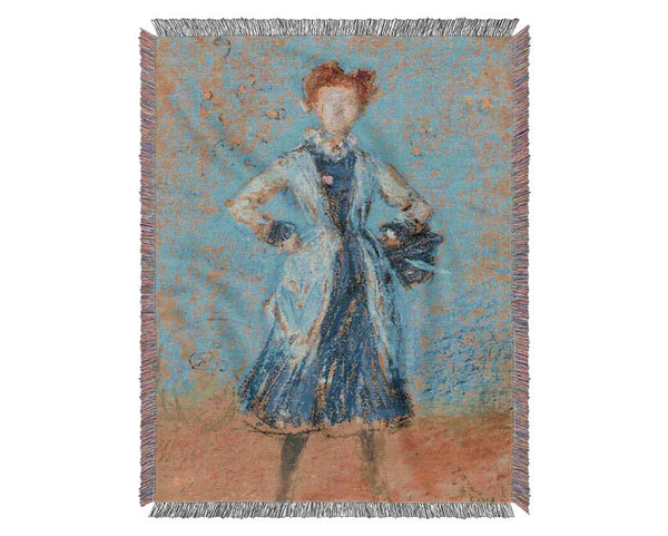 Whistler The Blue Girl Woven Blanket