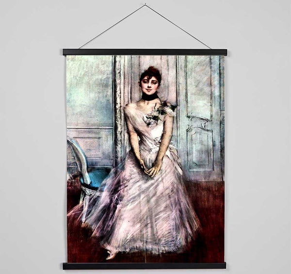 Giovanni Boldini White Pastel Picture Hanging Poster - Wallart-Direct UK