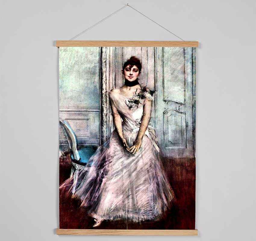 Giovanni Boldini White Pastel Picture Hanging Poster - Wallart-Direct UK