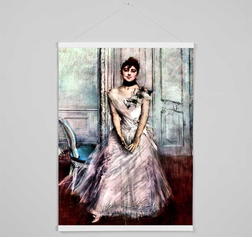 Giovanni Boldini White Pastel Picture Hanging Poster - Wallart-Direct UK