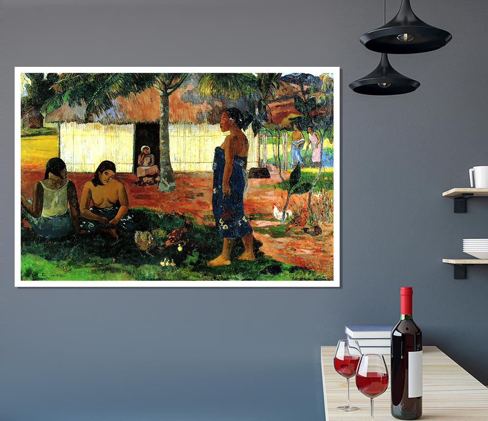 Gauguin Why Are You Angry Print Poster Wall Art