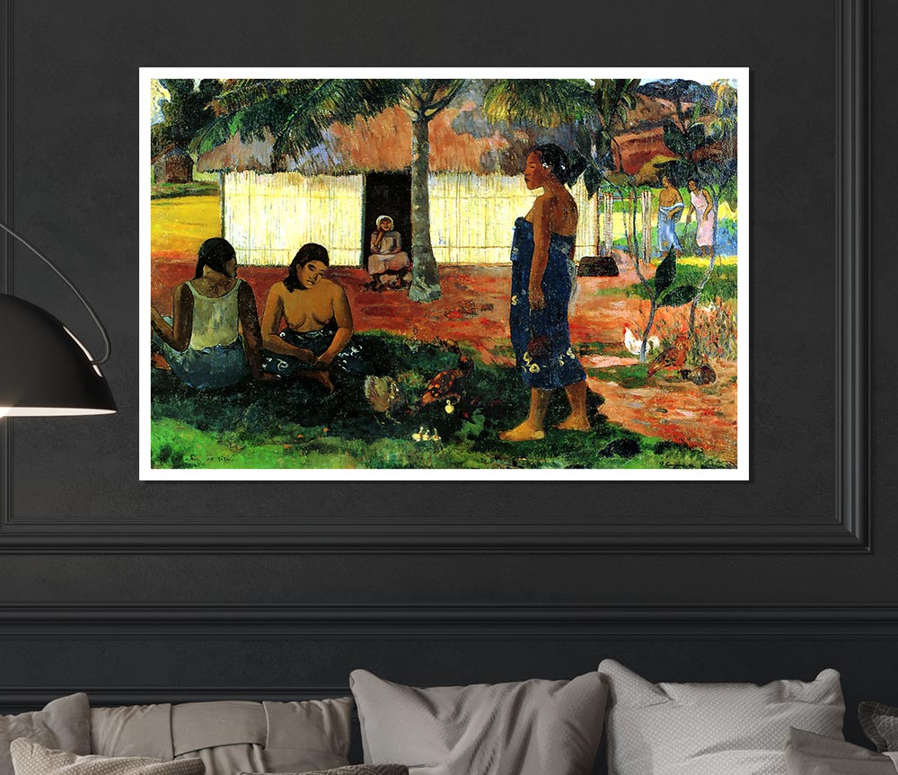 Gauguin Why Are You Angry Print Poster Wall Art