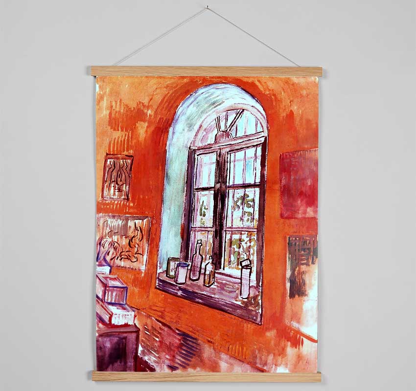 Van Gogh Window Of Vincents Studio At The Asylum Hanging Poster - Wallart-Direct UK