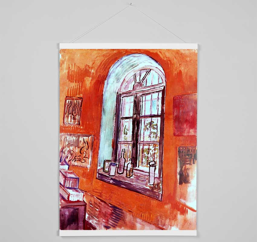 Van Gogh Window Of Vincents Studio At The Asylum Hanging Poster - Wallart-Direct UK