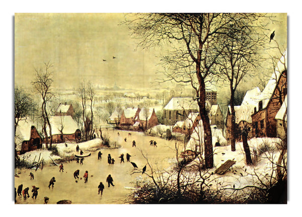 Winterlandschaft mit Schlittschuhläufern von Pieter Bruegel