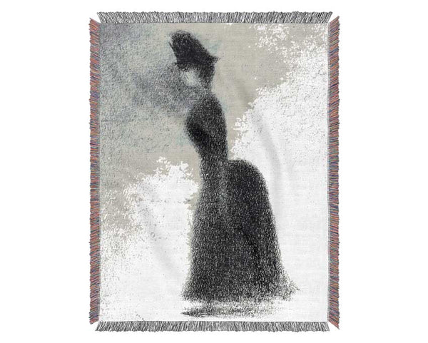 Seurat Woman Woven Blanket