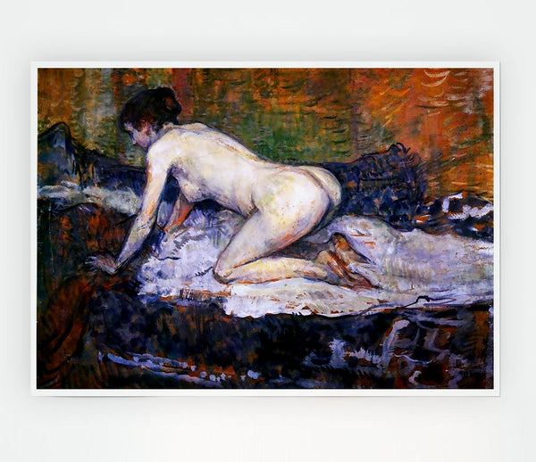 Toulouse Lautrec Woman Naked Print Poster Wall Art