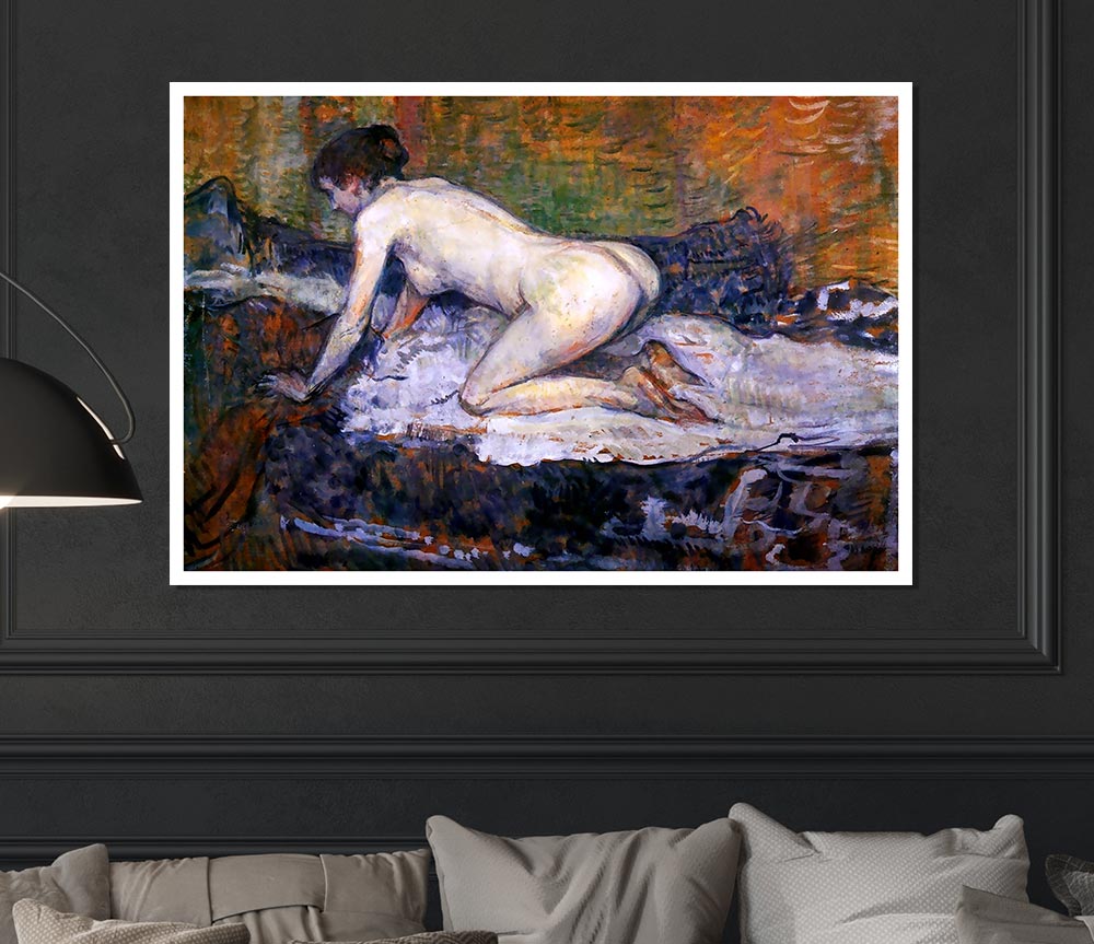 Toulouse Lautrec Woman Naked Print Poster Wall Art