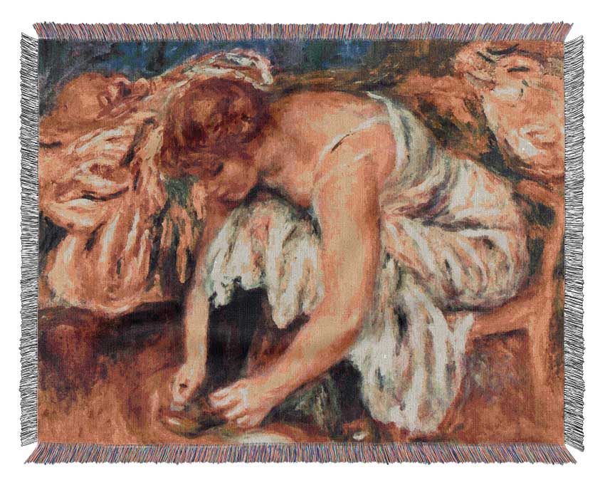 Renoir Woman Shoe Syndicate Woven Blanket