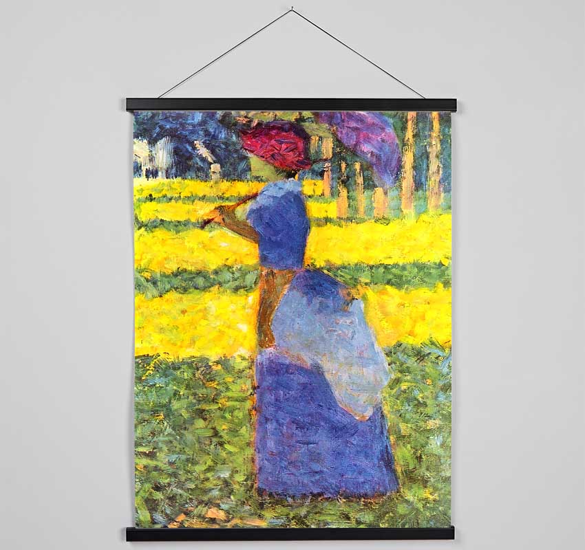 Seurat Woman With Parasol Hanging Poster - Wallart-Direct UK