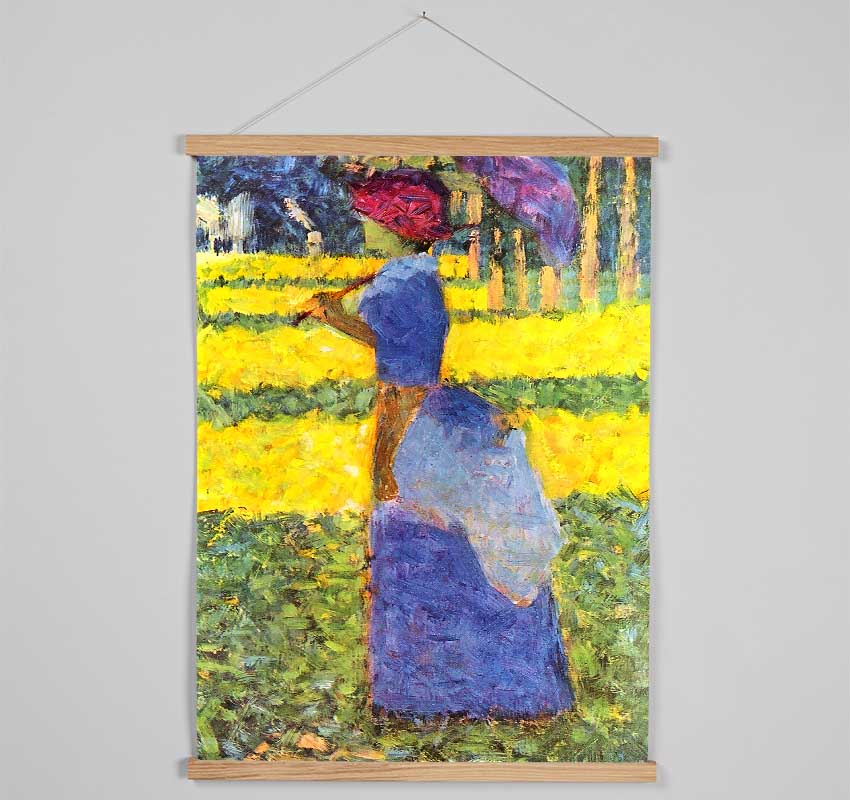 Seurat Woman With Parasol Hanging Poster - Wallart-Direct UK