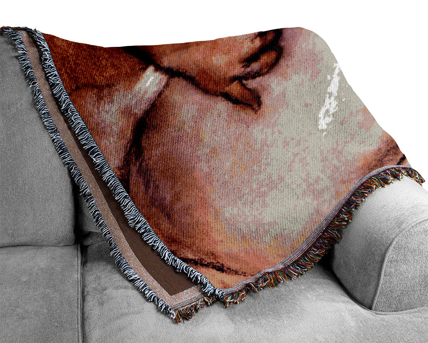 Degas Womans Back Woven Blanket