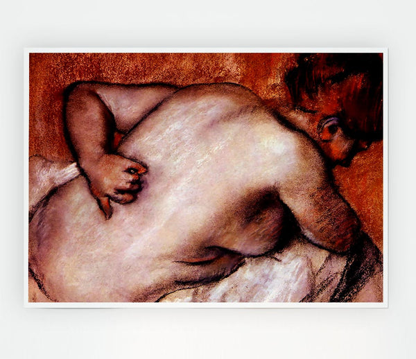 Degas Womans Back Print Poster Wall Art