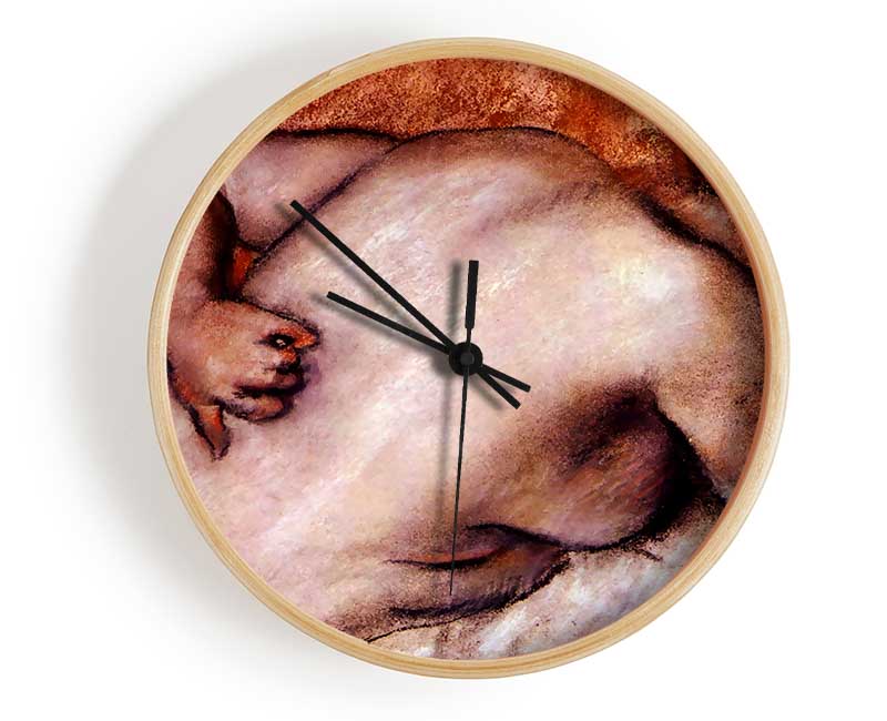 Degas Womans Back Clock - Wallart-Direct UK