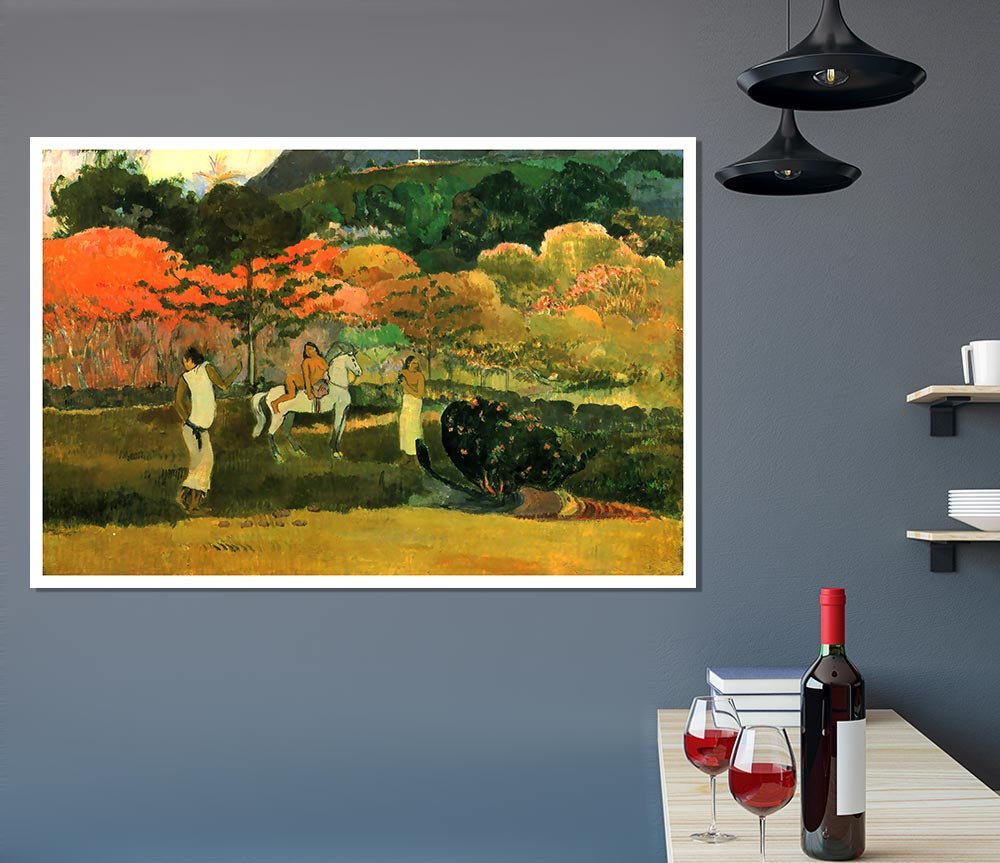 Gauguin Women And Mold Print Poster Wall Art