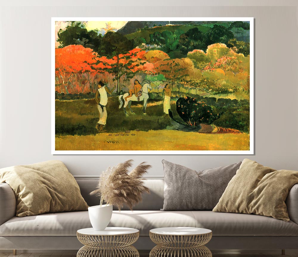 Gauguin Women And Mold Print Poster Wall Art