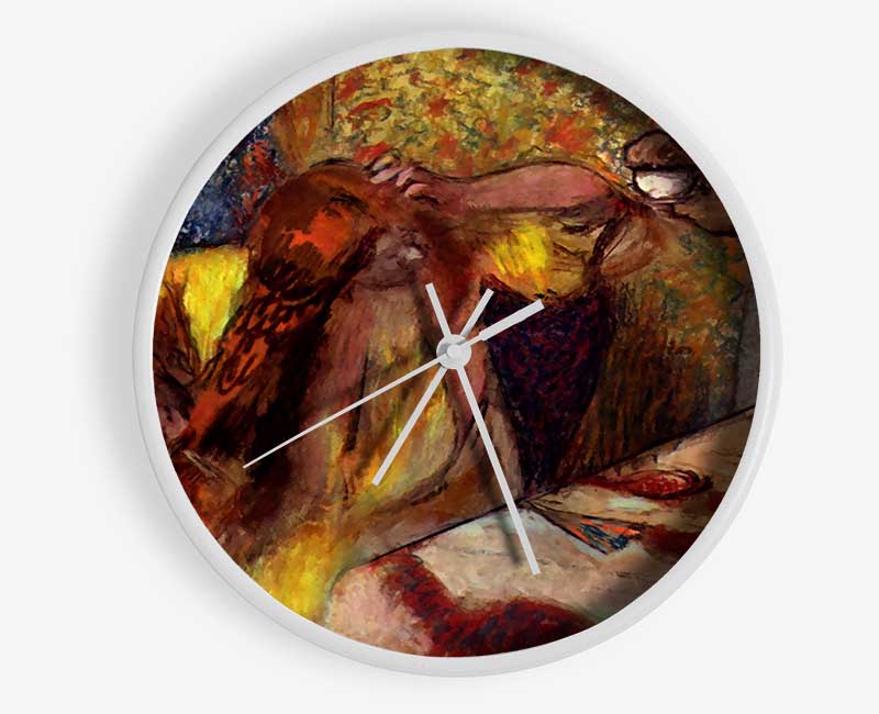 Degas Women At The Toilet 1 Clock - Wallart-Direct UK