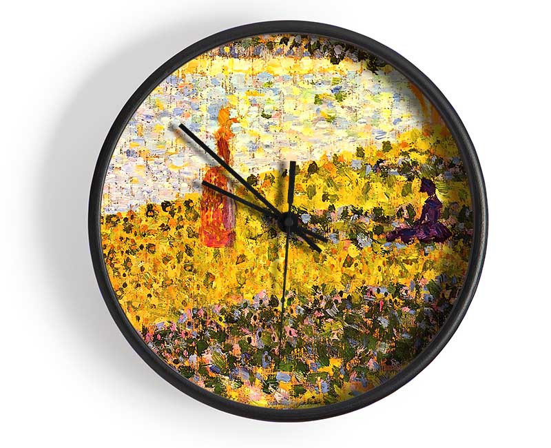 Seurat Women On The Shore Clock - Wallart-Direct UK