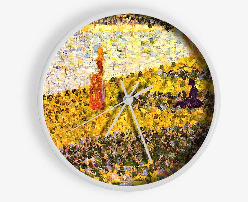 Seurat Women On The Shore Clock - Wallart-Direct UK