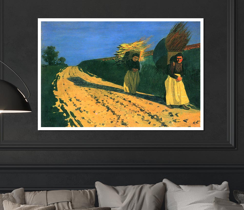 Felix Vallotton Wood Bearing Women Print Poster Wall Art