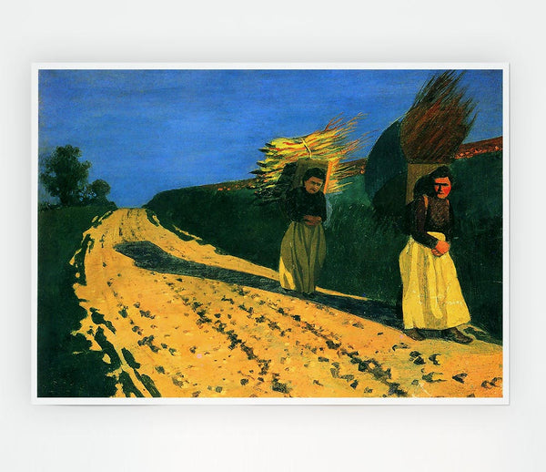 Felix Vallotton Wood Bearing Women Print Poster Wall Art