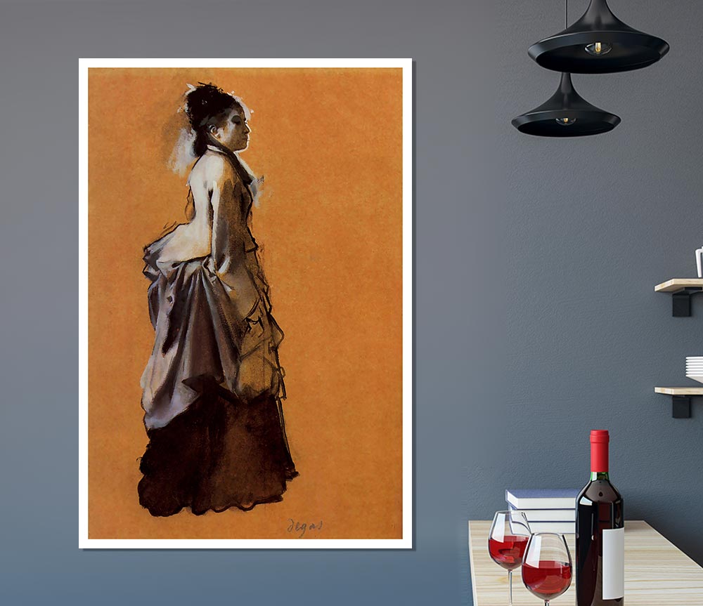 Degas Young Lady In The Road Costume Print Poster Wall Art