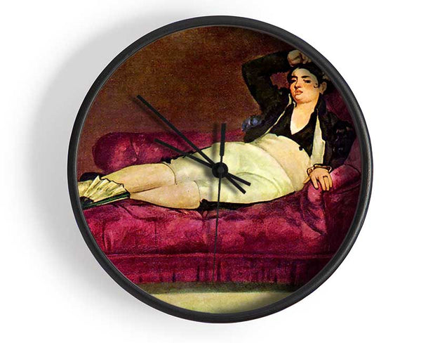 Manet Young Woman In Spanish Dress Clock - Wallart-Direct UK