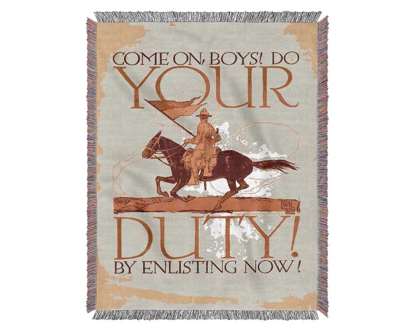 Your Duty Woven Blanket