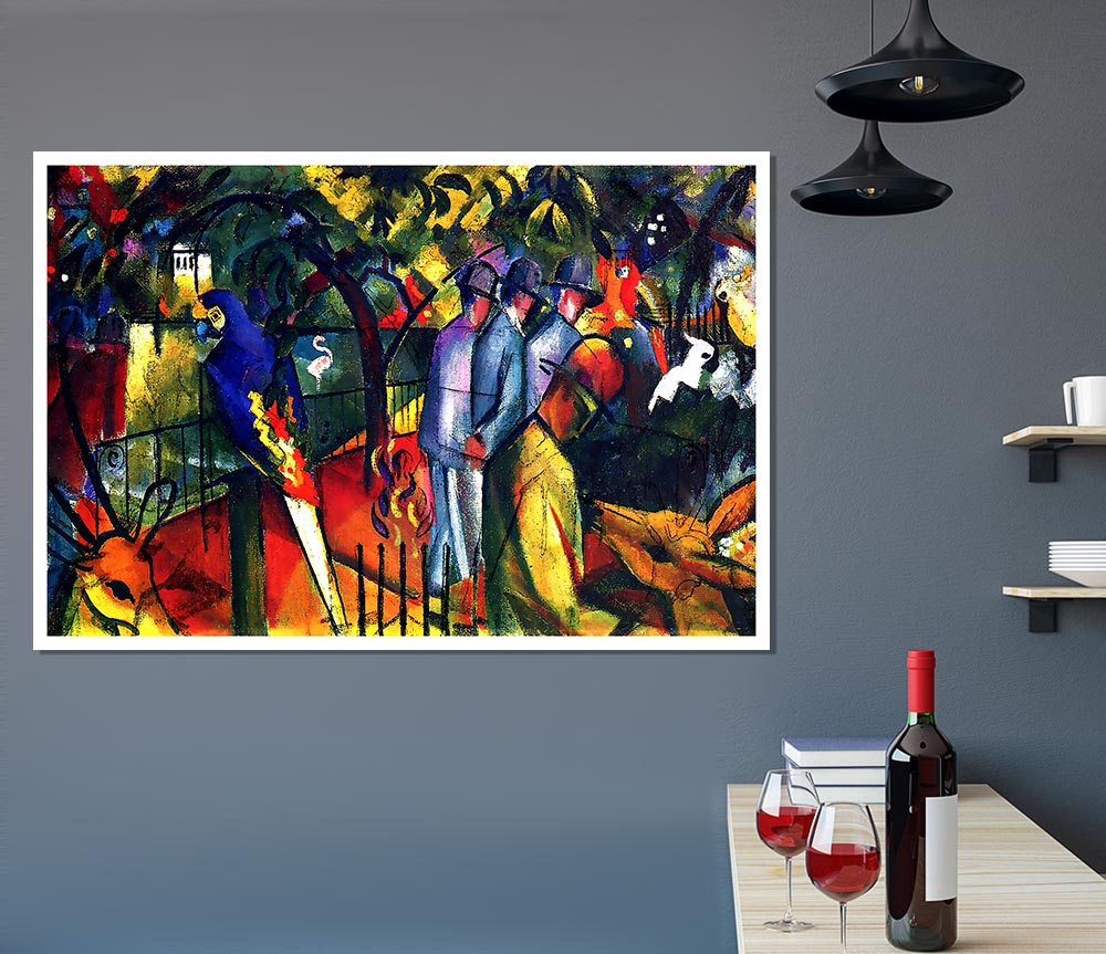 August Macke Zoological Gardens Print Poster Wall Art