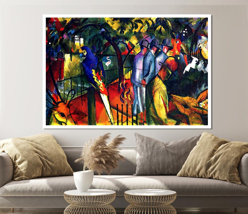 August Macke Zoological Gardens Print Poster Wall Art