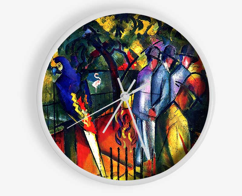 August Macke Zoological Gardens Clock - Wallart-Direct UK