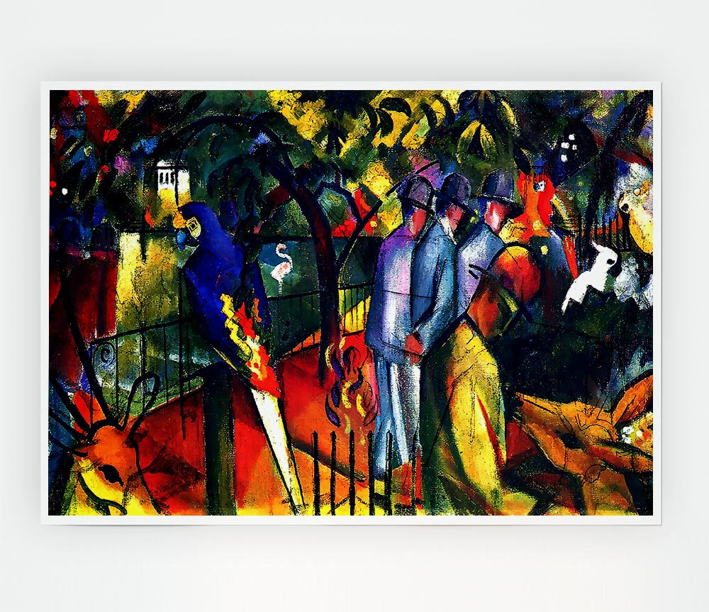 August Macke Zoological Gardens Print Poster Wall Art