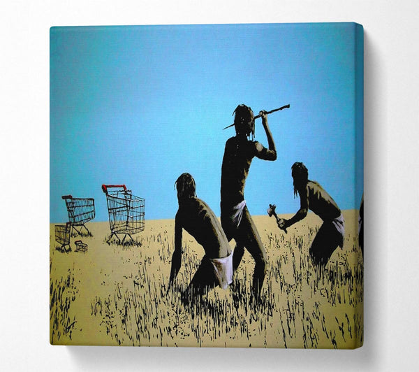 Picture of Trolley Hunters Square Canvas Wall Art