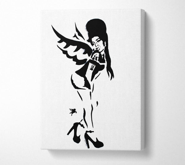 Picture of Amy Winehouse Wings Canvas Print Wall Art