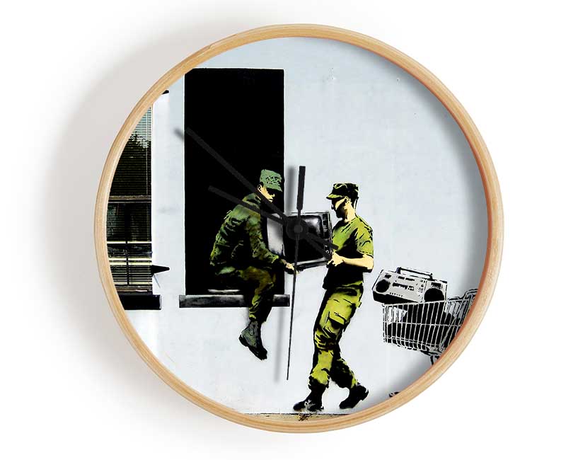 Army Heist Clock - Wallart-Direct UK