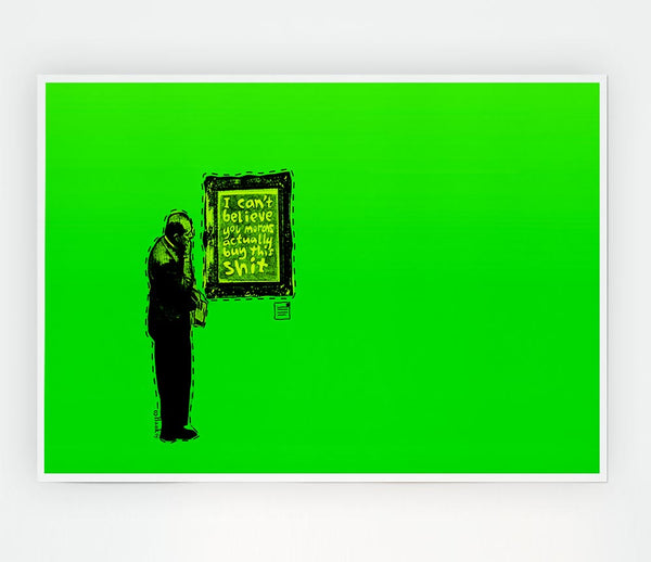 Art Auction Green Print Poster Wall Art